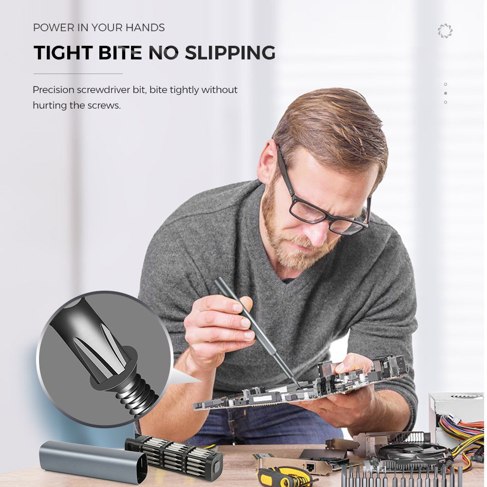 46 في 1 طقم مفك براغي: مجموعة أدوات أنيقة ومتينة ومتعددة الاستخدامات